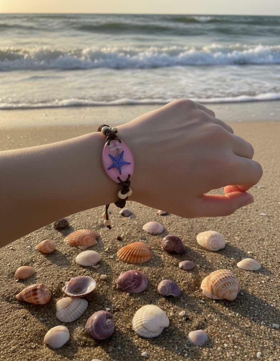 Starfish Bracelet /Handwoven/海星/手织手鏈