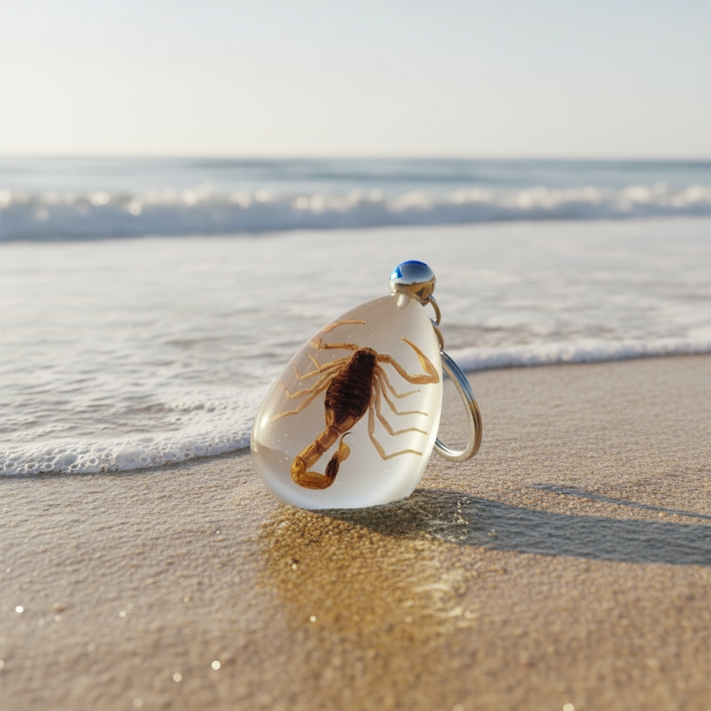 Scorpion/insect keychain/real bug/glow in dark/蝎子/匙扣