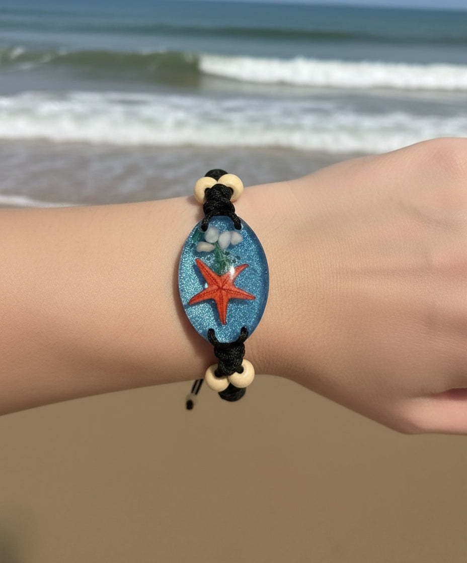 Starfish Bracelet /Handwoven/海星/手织手鏈