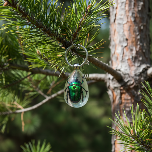 Beetle bug Keychain/ real bug/甲虫/金龟子/匙扣