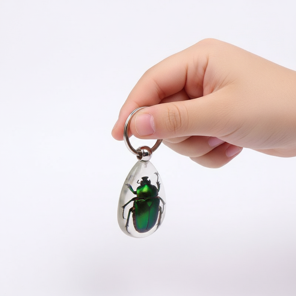 Beetle bug Keychain/ real bug/甲虫/金龟子/匙扣