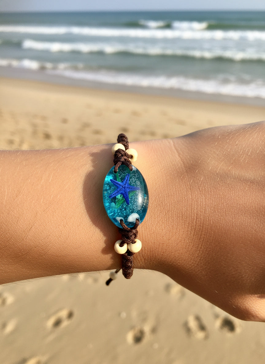 Starfish Bracelet /Handwoven/海星/手织手鏈