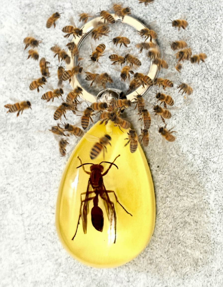 hornet /insect keychain 黃胡蜂匙扣