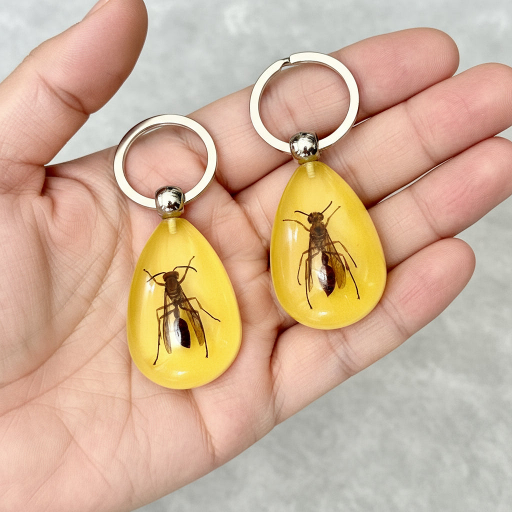 hornet /insect keychain 黃胡蜂匙扣