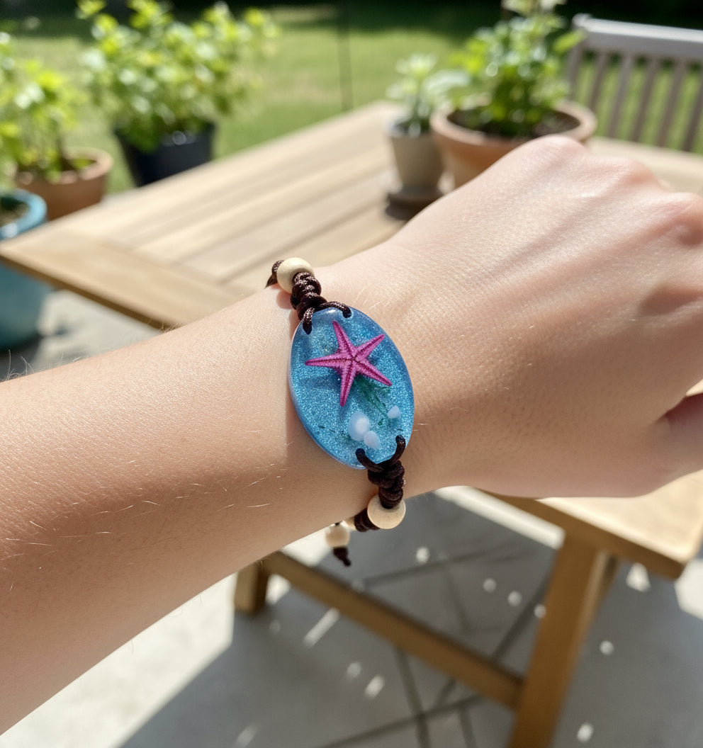 Starfish Bracelet /Handwoven/海星/手织手鏈