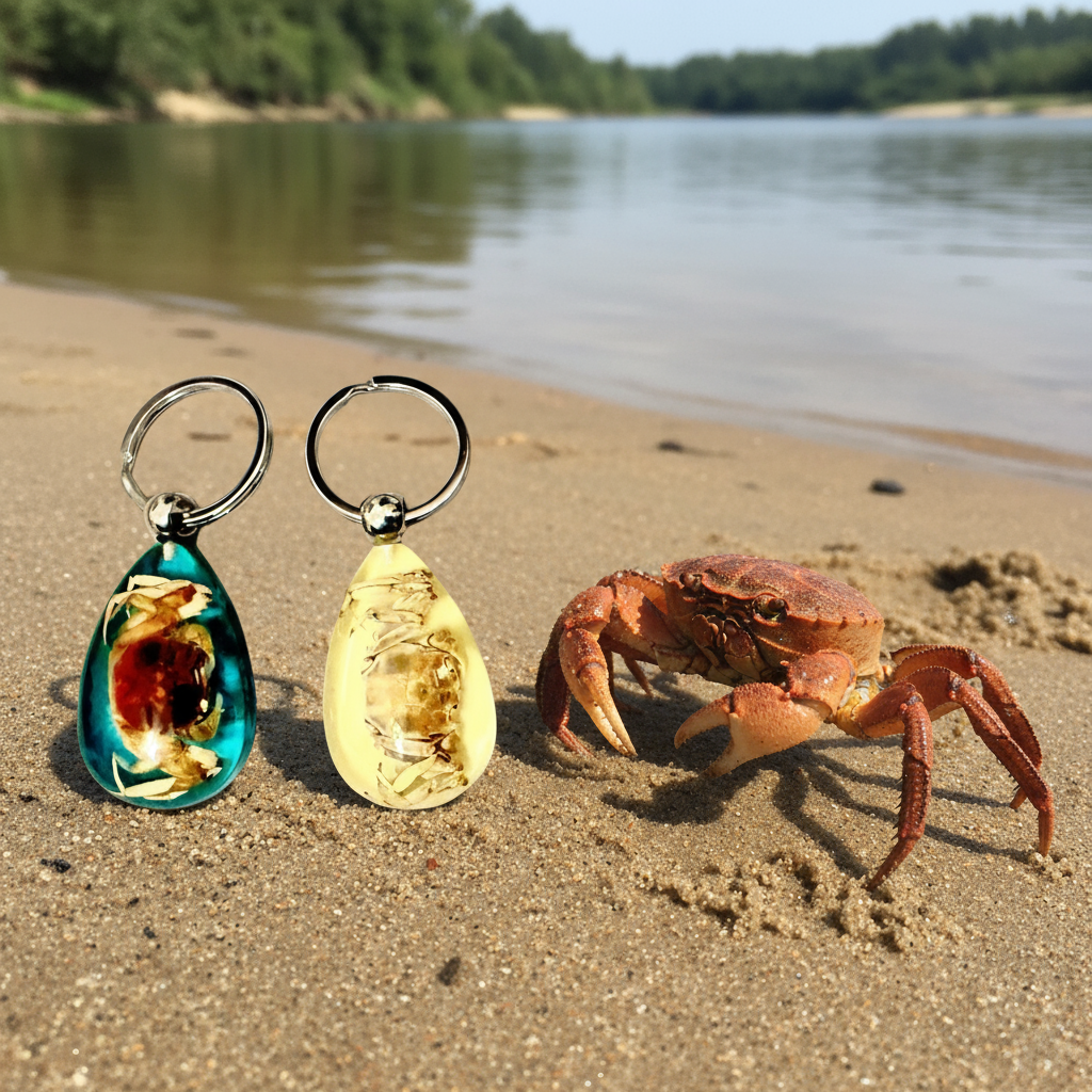 Crab/insect Keychain/glow in dark/蟹子匙扣