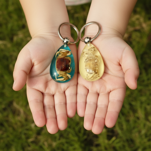 Crab/insect Keychain/glow in dark/蟹子匙扣