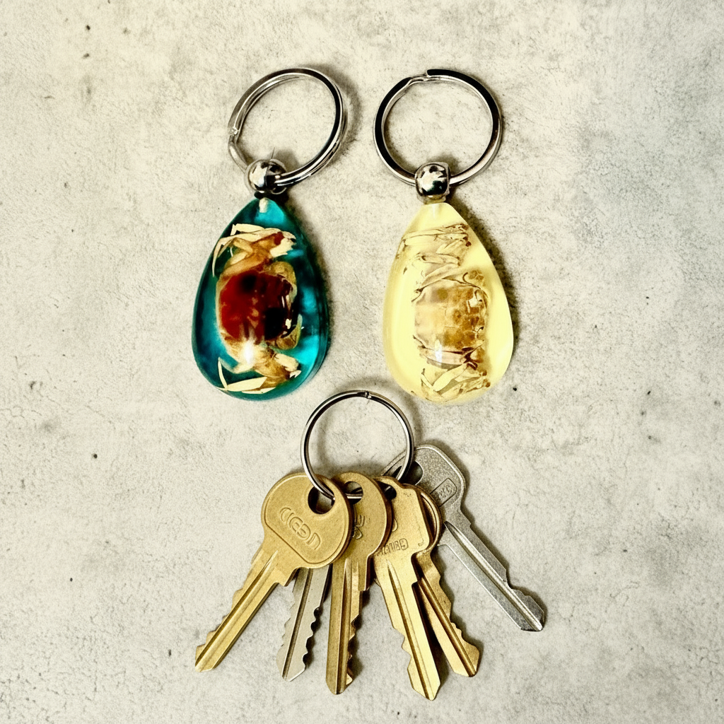 Crab/insect Keychain/glow in dark/蟹子匙扣