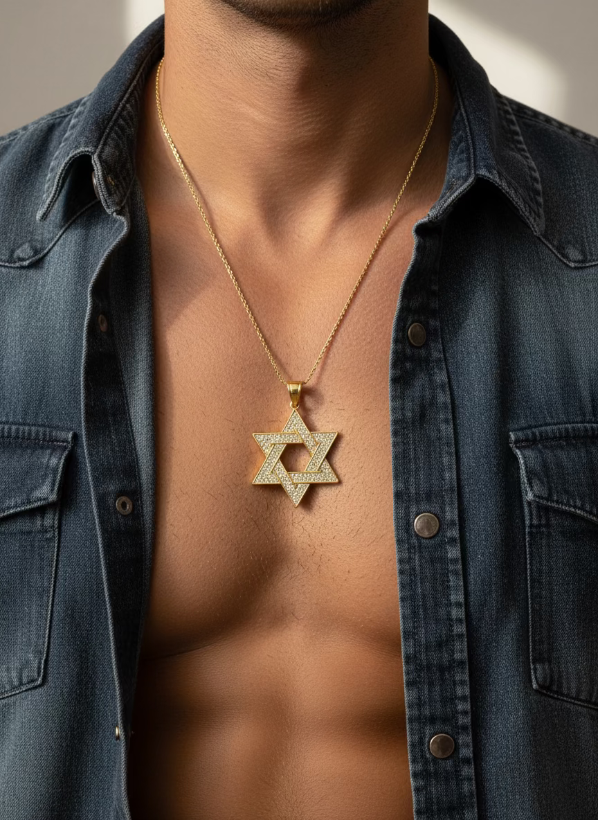 Star of David with rhinestones