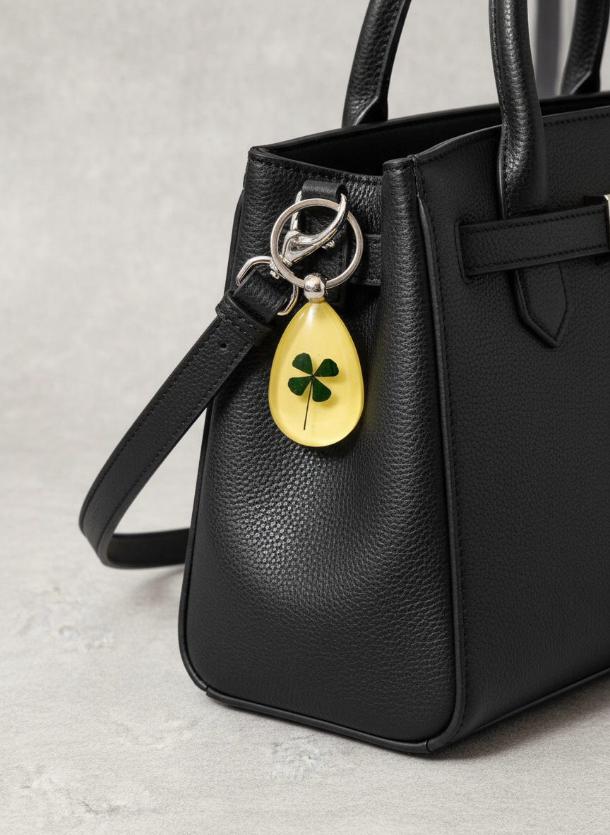 Four-leaf clover/Glow in dark/Flower Keychain/Lucky keychain四叶草/幸運匙扣