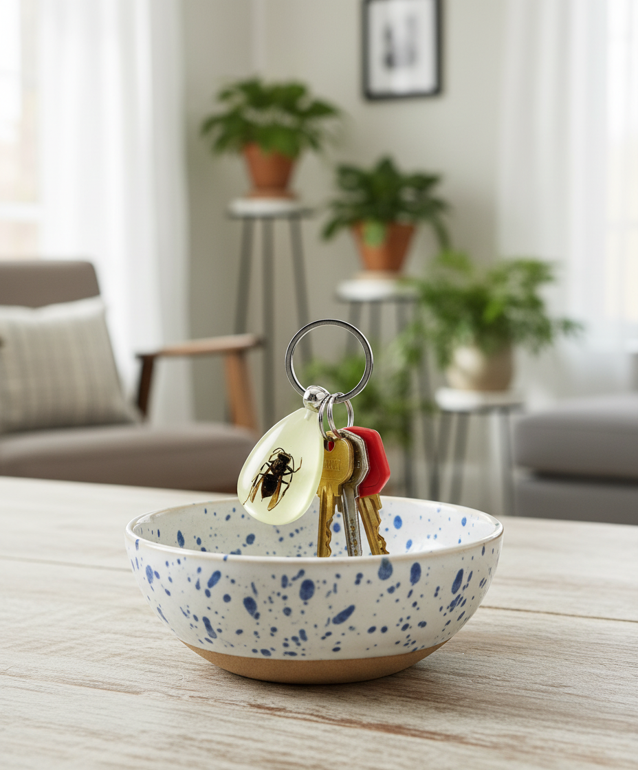 glow in dark Keychain /Real bug keychain/Wasp大黃蜂/匙扣