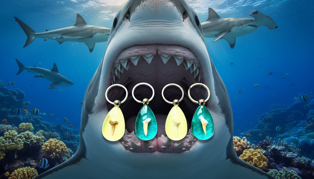Shark teeth/insect keychain/Glow in dark /鲨魚齿/匙扣
