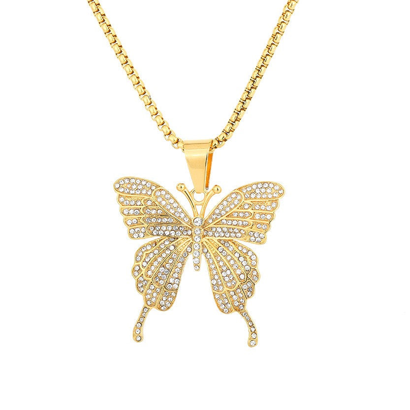 Butterfly with stones