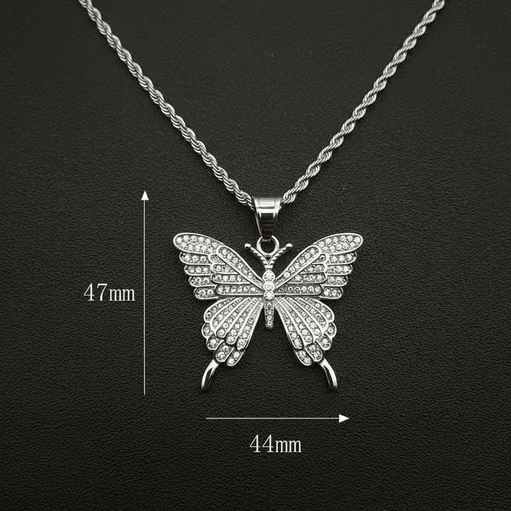 Butterfly with stones