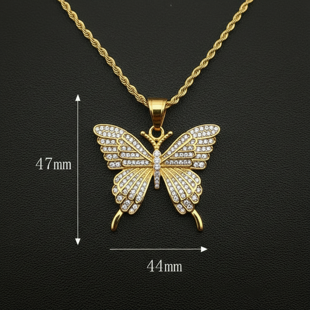 Butterfly with stones