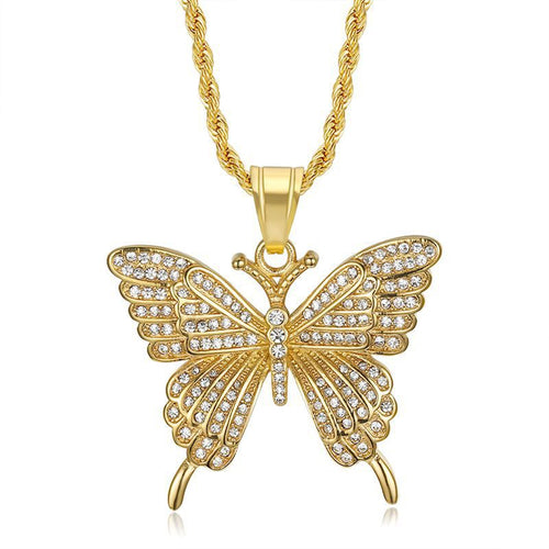 Butterfly with stones