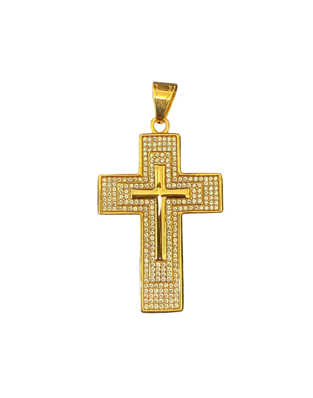 Triples cross pendant