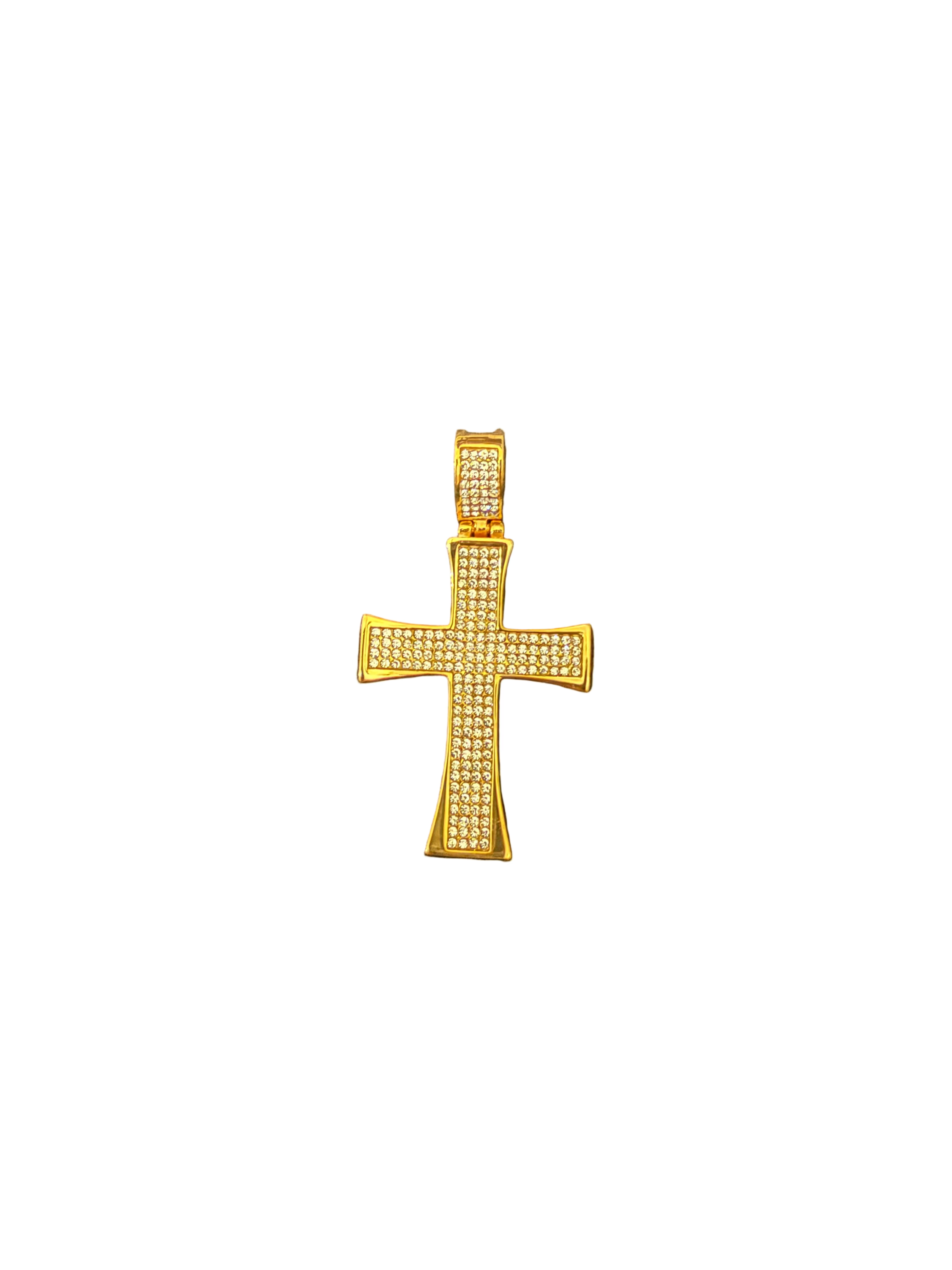 Cross with rhinestones