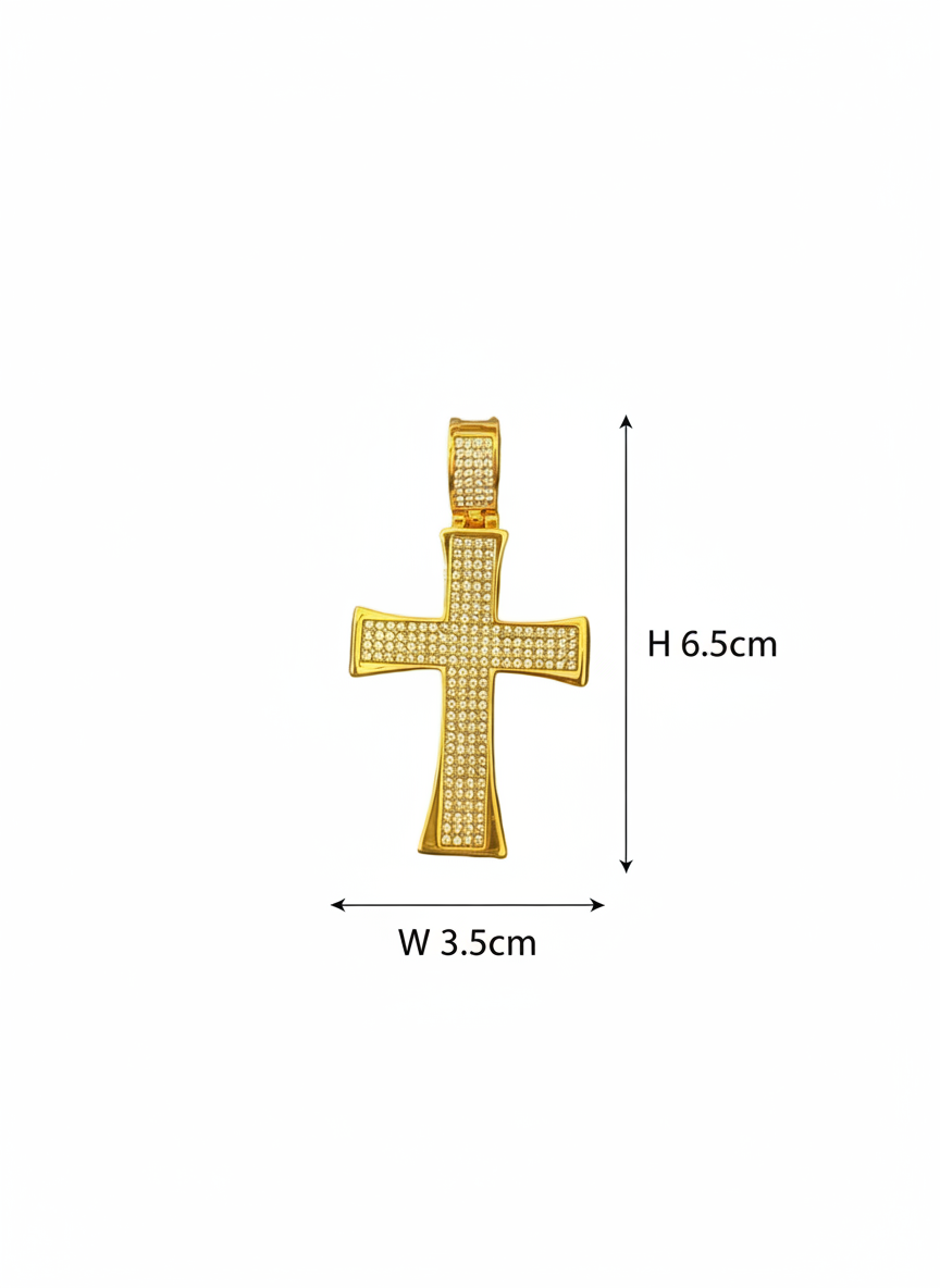 Cross with rhinestones